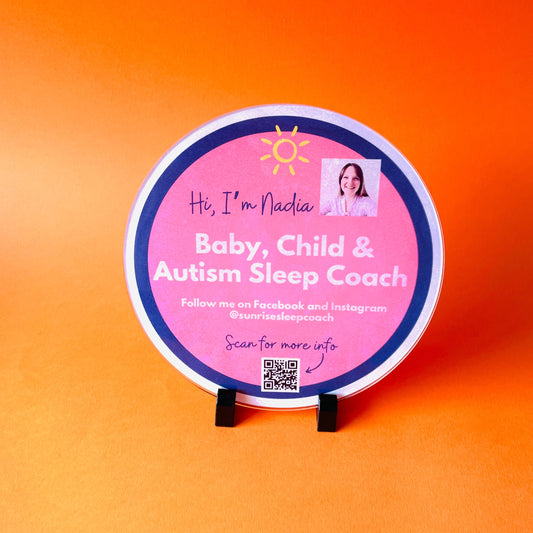 Circle Perspex Table Sign
