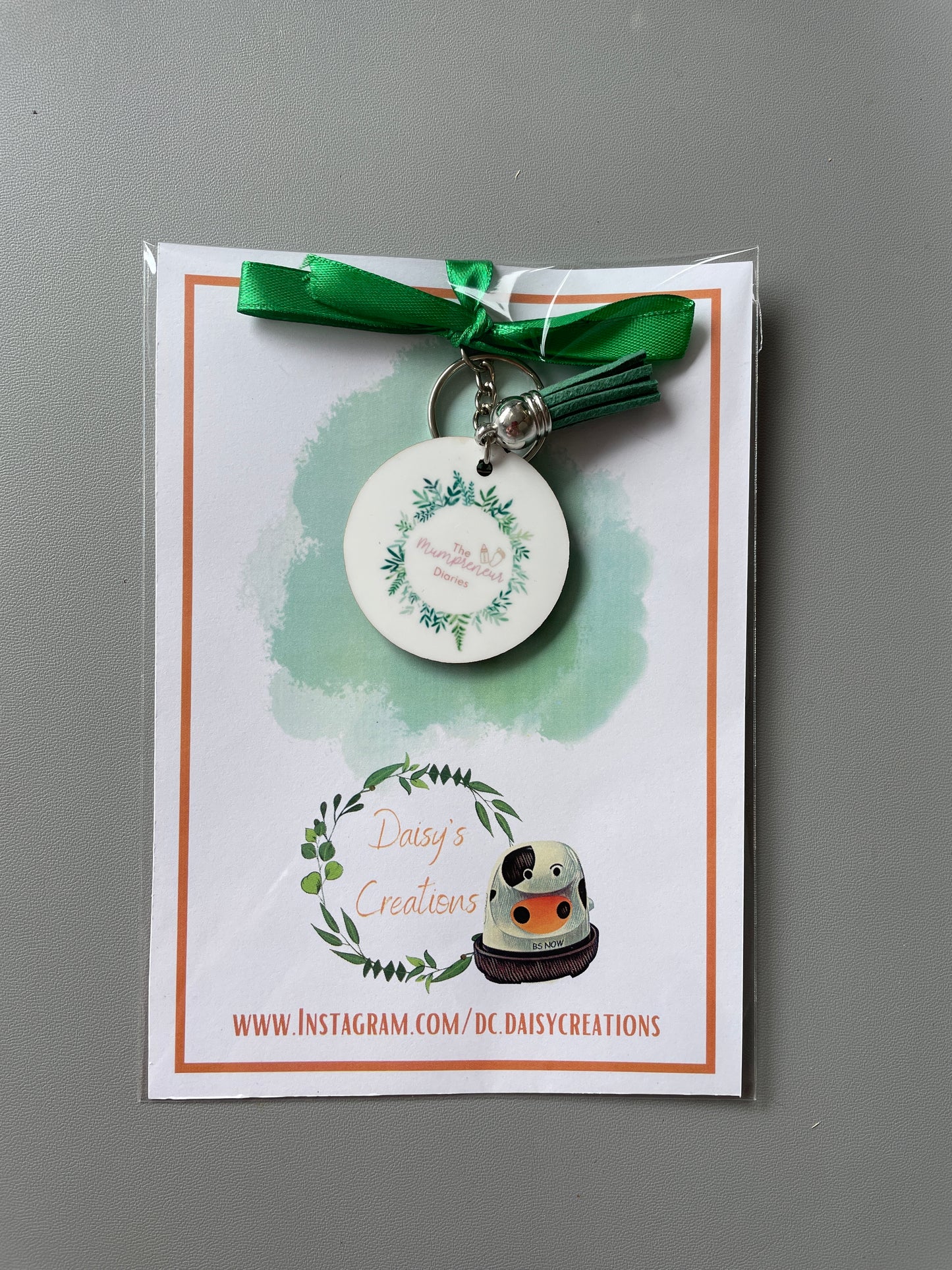 Business Card Keyring